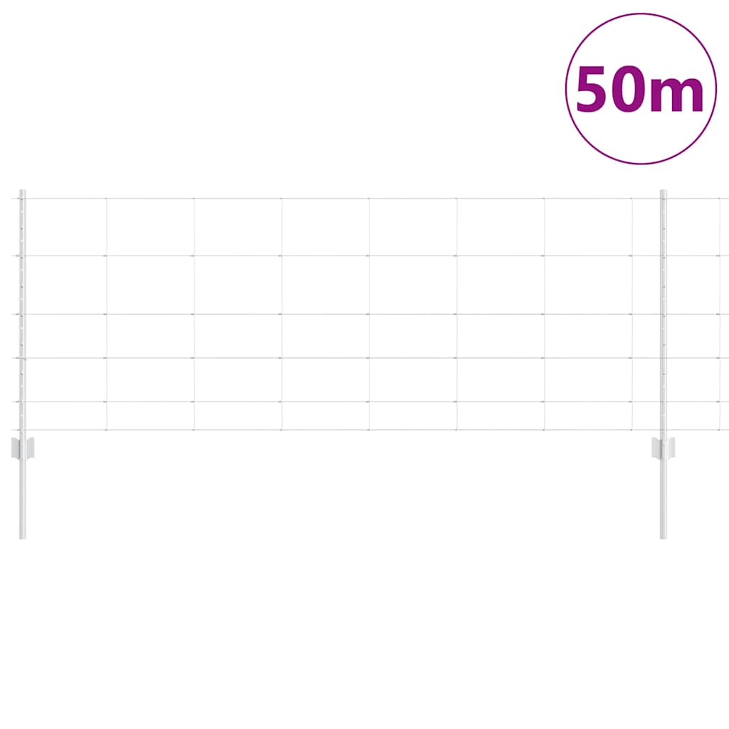 Vild hegn med stolper 50 x 0,8 m (B x H)