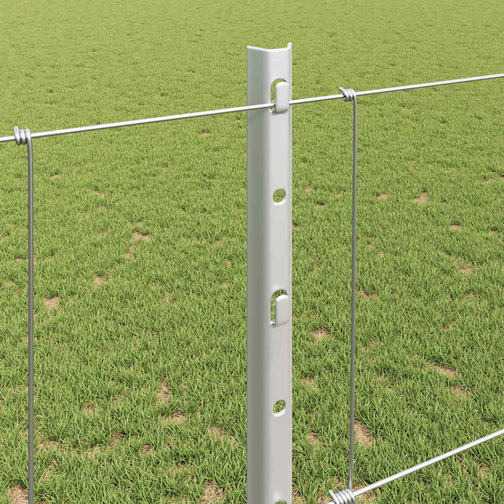 Vild hegn med stolper 50 x 1,2 m (B x H)