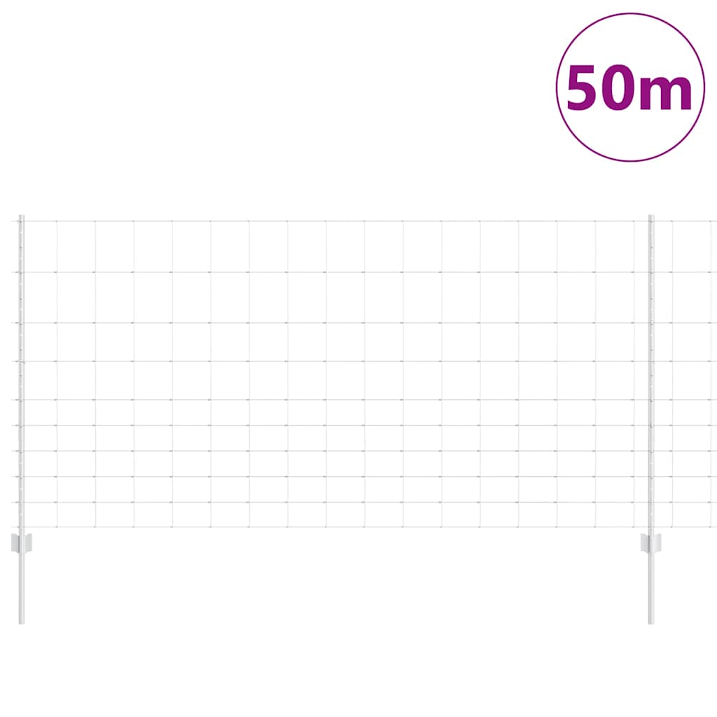 Vild hegn med stolper 50 x 1,2 m (B x H)