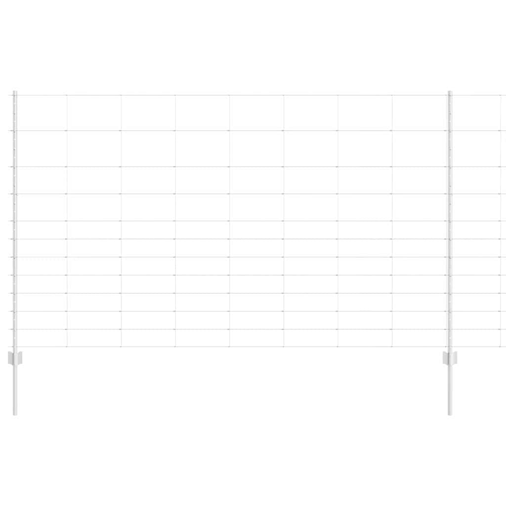 Vild hegn med stolper 50 x 1,4 m (B x H)