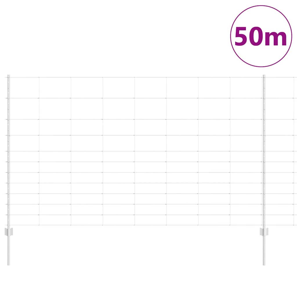 Vild hegn med stolper 50 x 1,4 m (B x H)