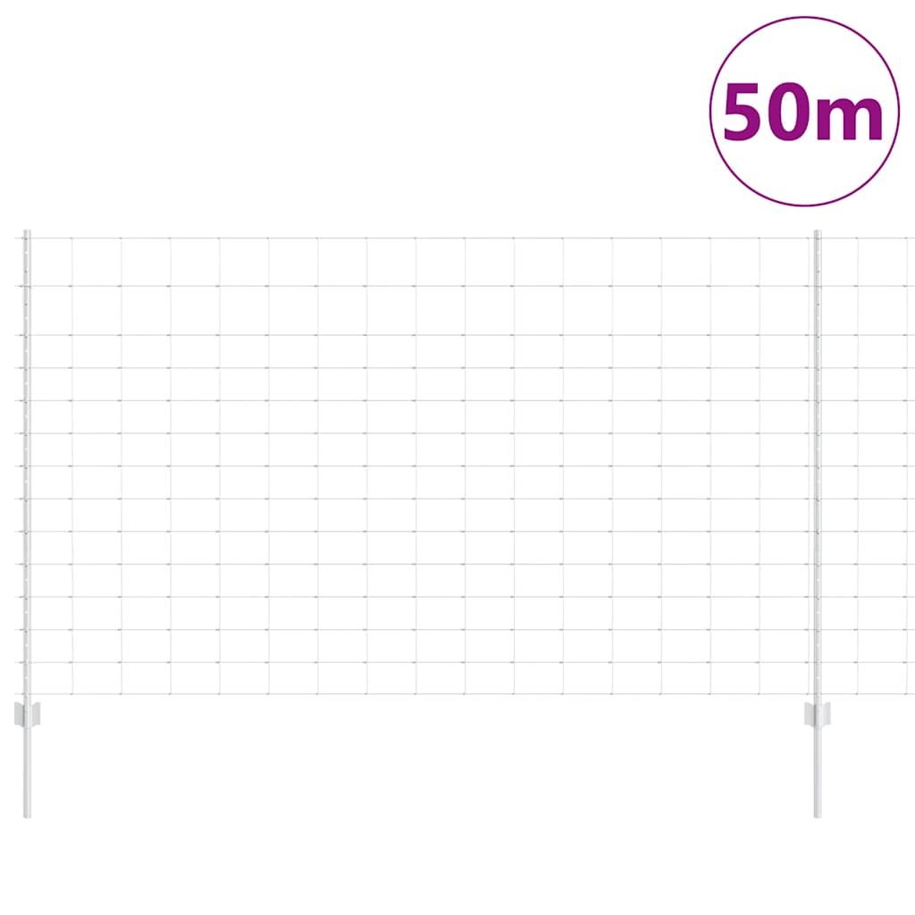 Vild hegn med stolper 50 x 1,4 m (B x H)