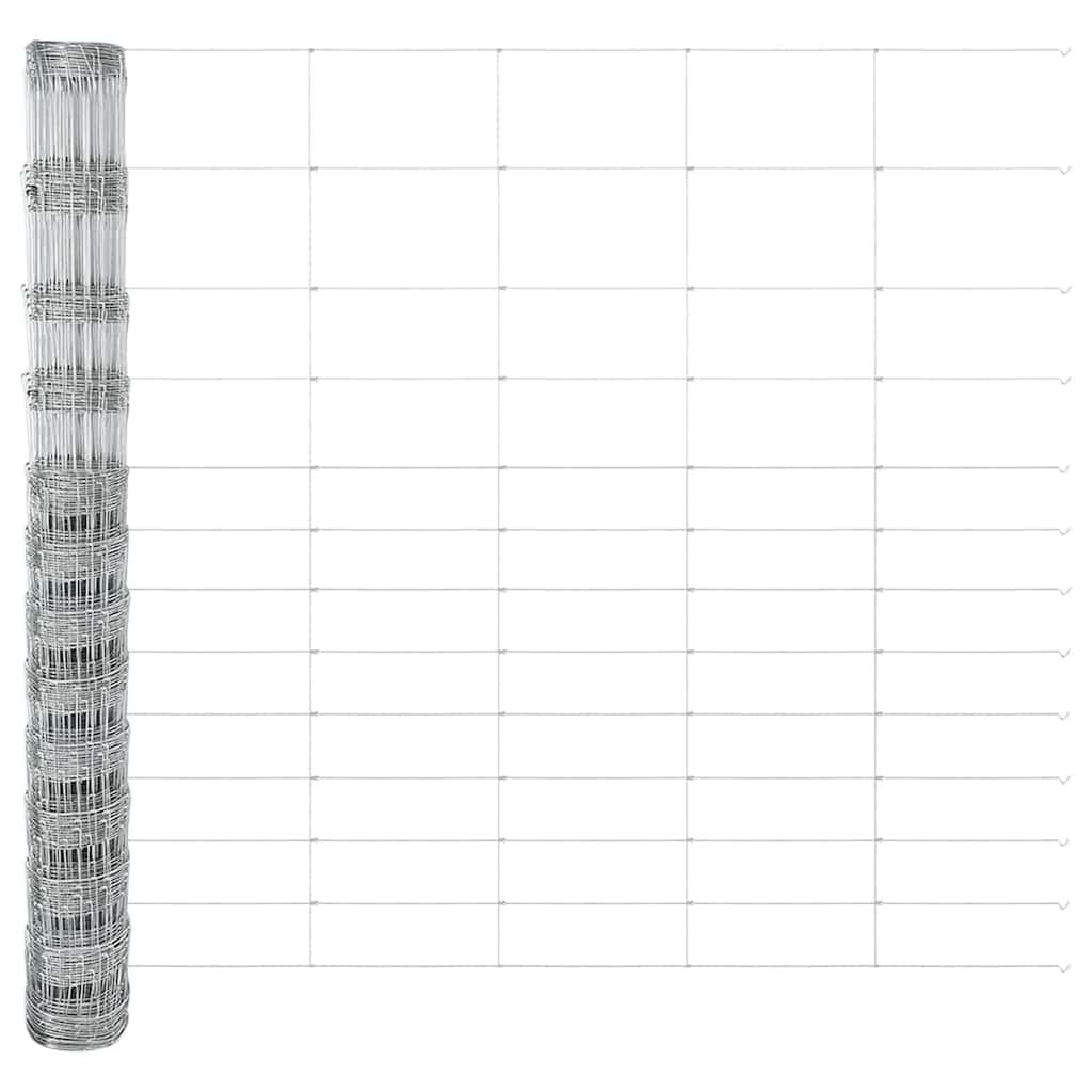 Vild hegn med stolper 50 x 1,5 m (B x H)
