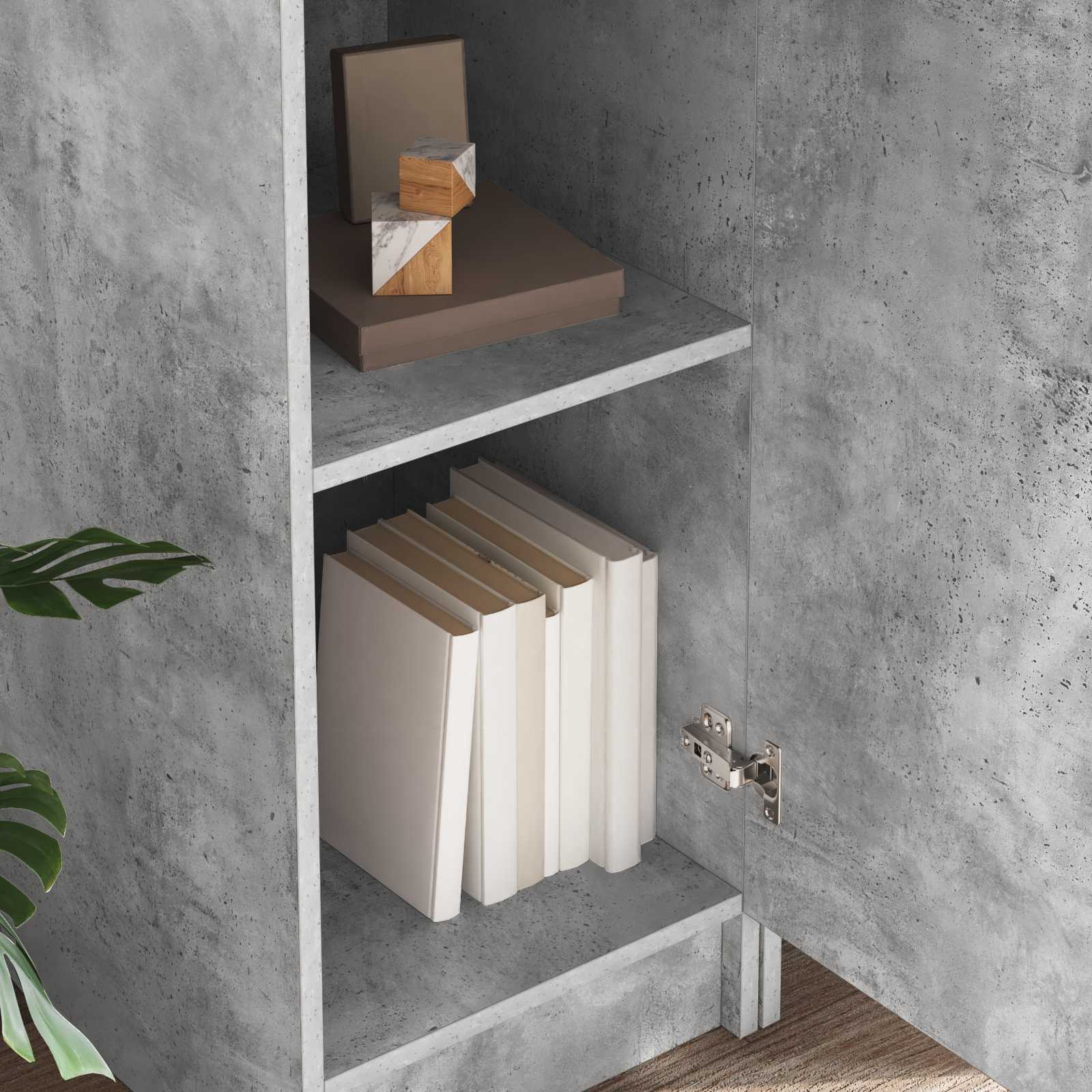 Bord 2 pcs Beton Grå