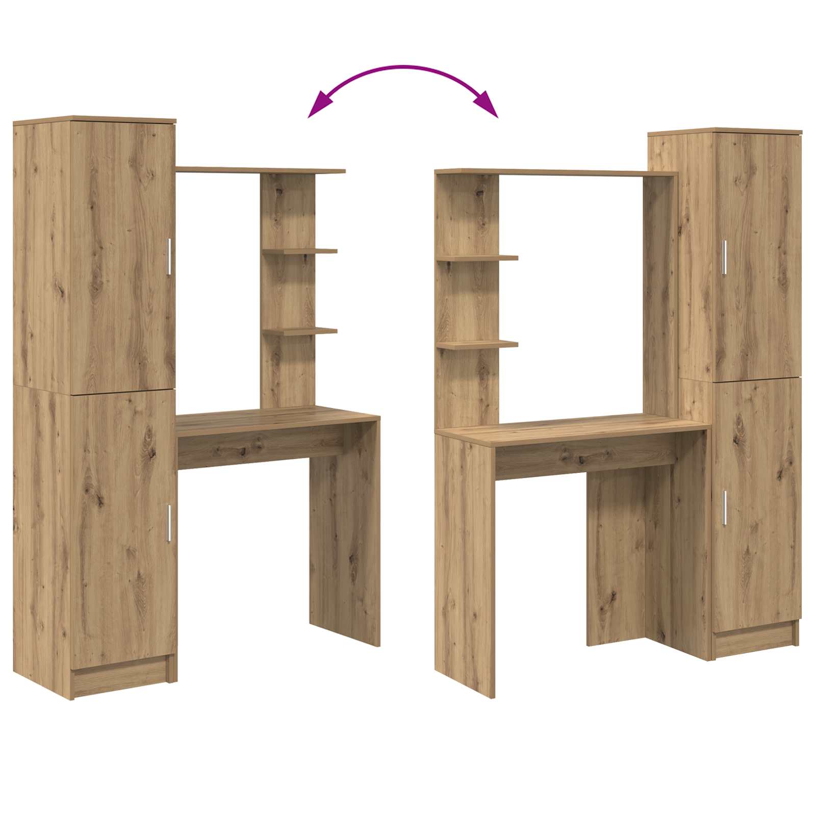 Bord 2 pcs Artisan Egetræ