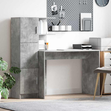 Bord Beton Grå 133,5 x 50 x 124 cm 2 stk.