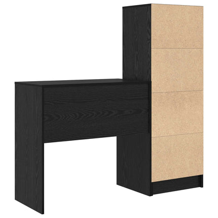 Bord Sort eg 125,5 x 40 x 127 cm 2 stk.