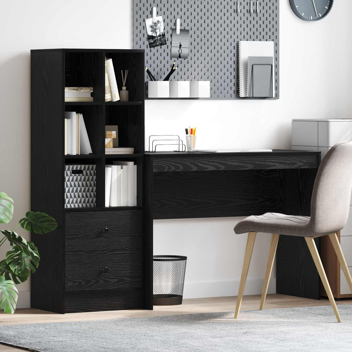 Bord Sort eg 145,5 x 40 x 127 cm 2 stk.