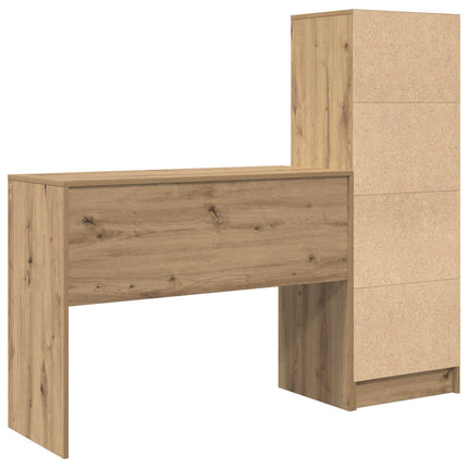 Bord Artisan Egetræ 145,5 x 40 x 127 cm 2 stk.