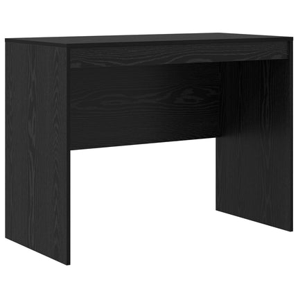 Bord med skuffe 2 pcs Sort eg
