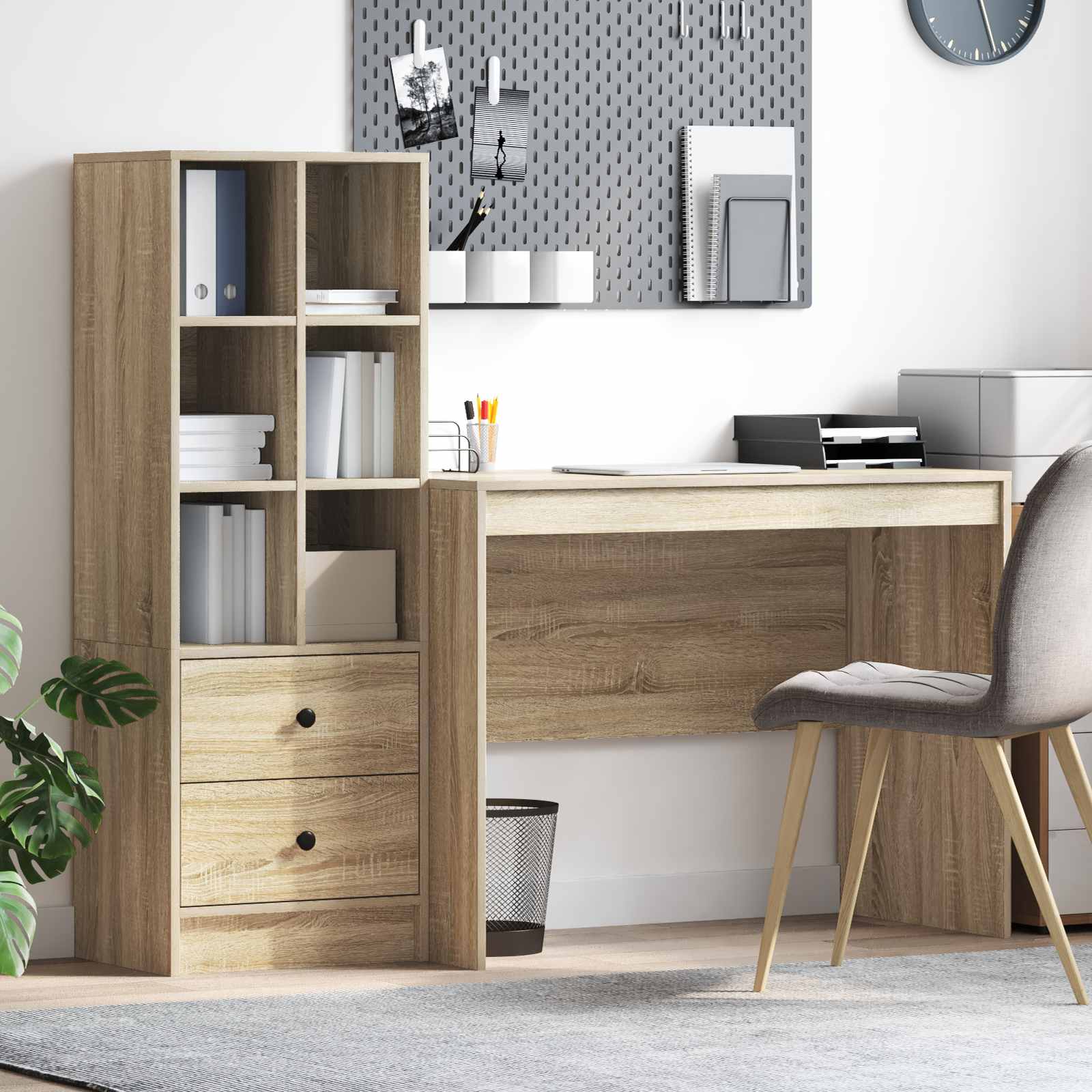 Bord Sonoma eg 145.5 x 50 x 127 cm 2 stk. billede