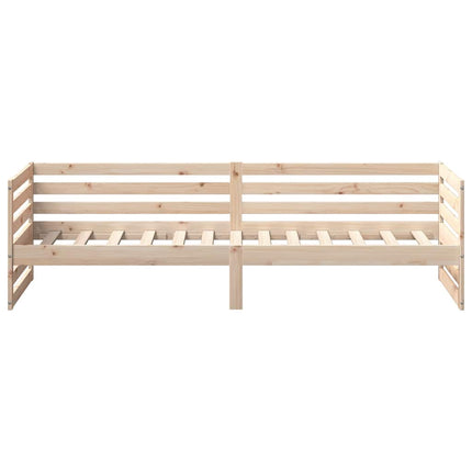 dagseng uden madras 80x200 cm massivt træ fyrretræ
