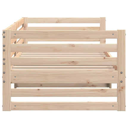 dagseng uden madras 80x200 cm massivt træ fyrretræ