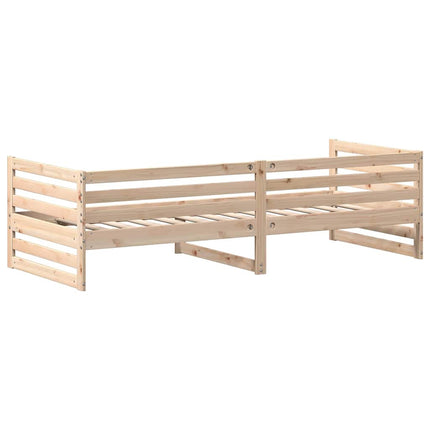 dagseng uden madras 80x200 cm massivt træ fyrretræ