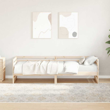dagseng uden madras 80x200 cm massivt træ fyrretræ