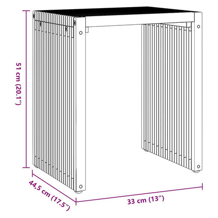 Have Side Bord 3 pcs Brun 33 x 44,5 x 51 cm Massiv Teaktræ