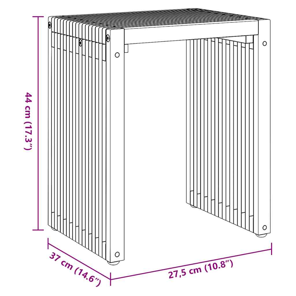 Have Side Bord 3 pcs Brun 33 x 44,5 x 51 cm Massiv Teaktræ