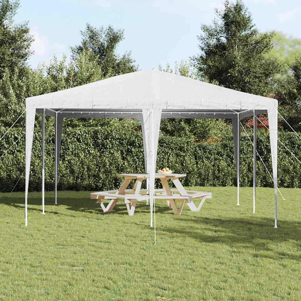 Party Tent Hvid 400 x 400 x 266 cm Polyester og Stål