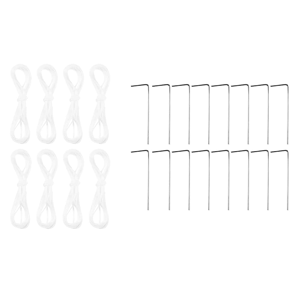 Party Tent Blå og Hvid 400 x 400 x 266 cm Polyester og Stål