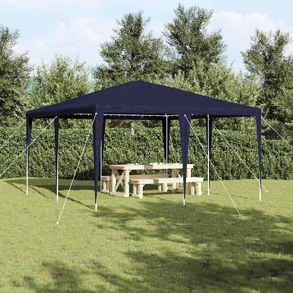 Party Tent Blå og Hvid 400 x 400 x 266 cm Polyester og Stål