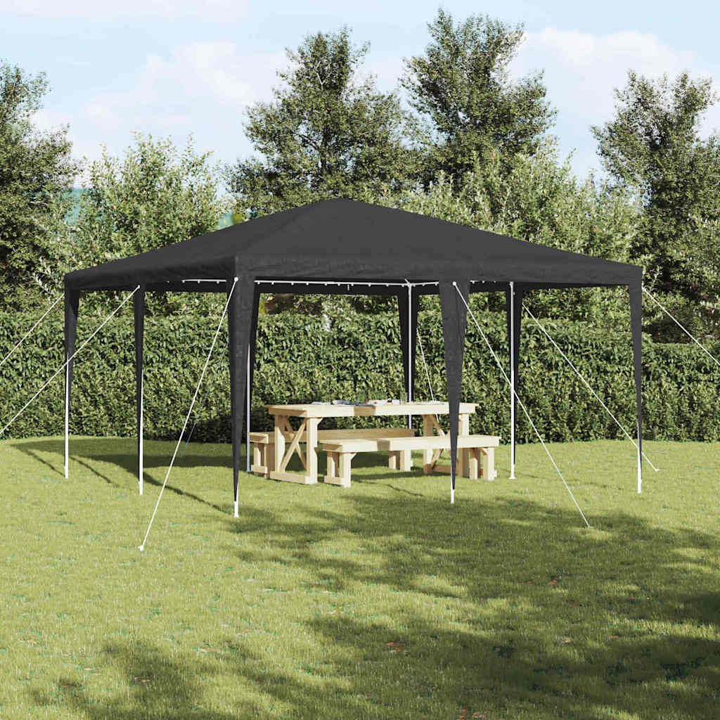 Party Tent Anthracit og hvid 400 x 400 x 266 cm