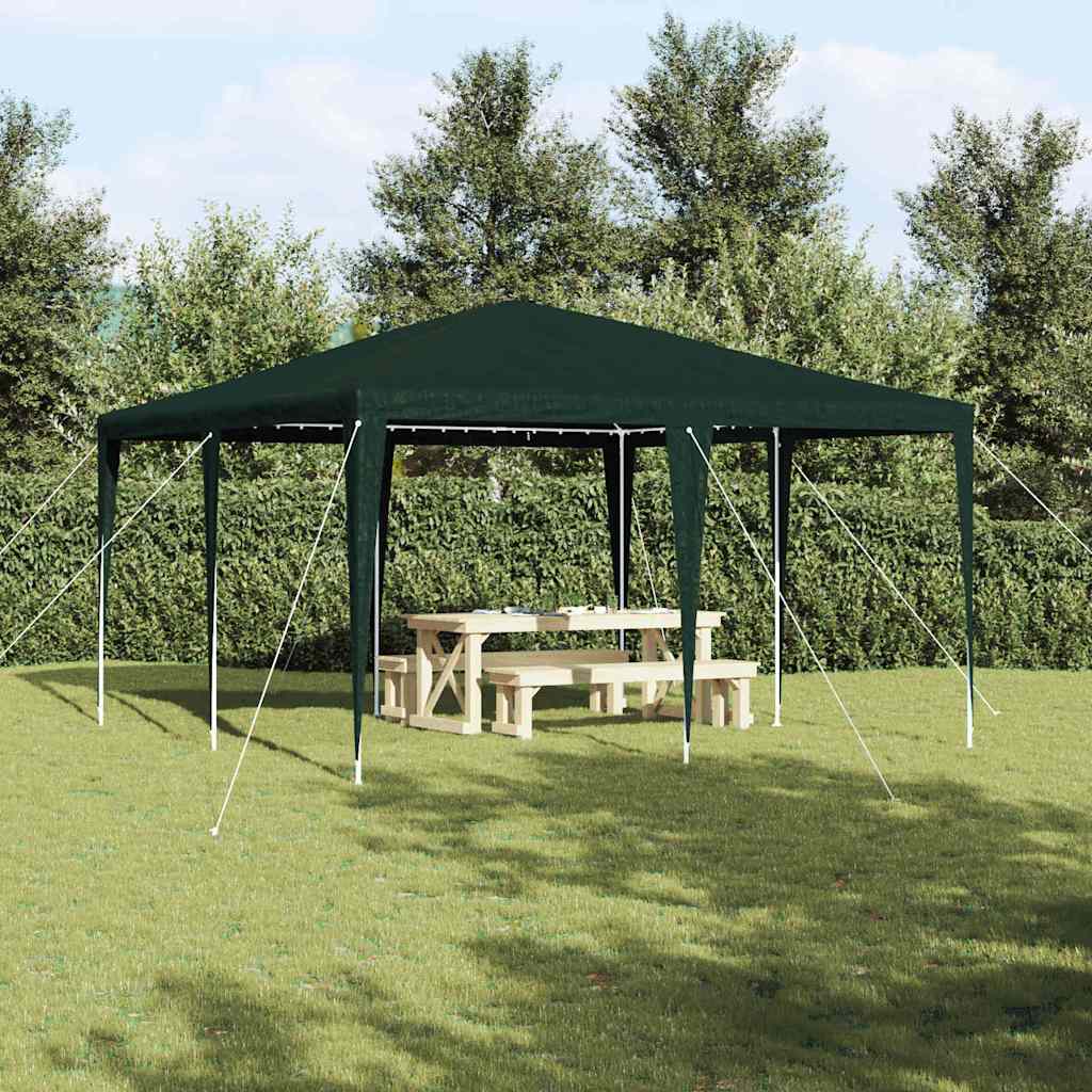 Party Tent Grøn og Hvid 400 x 400 x 266 cm Polyester og Stål