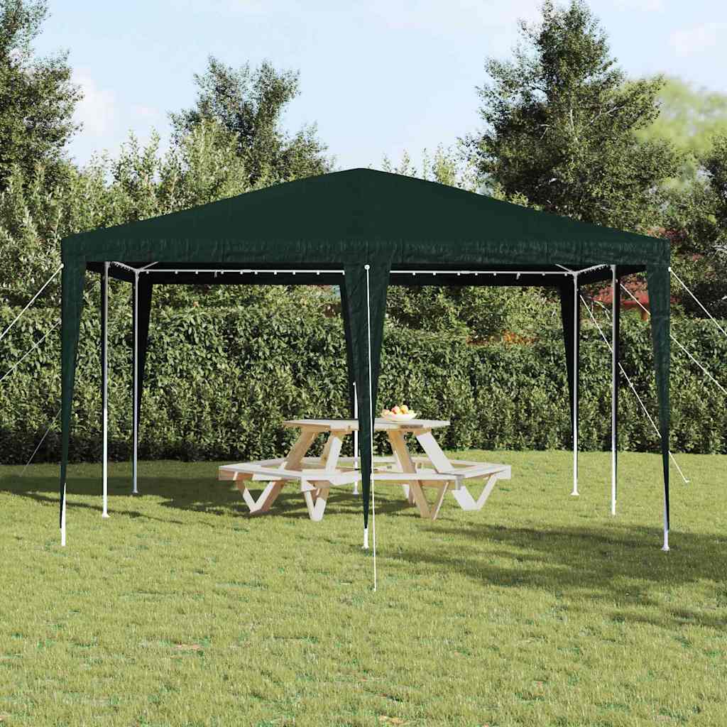 Party Tent Grøn og Hvid 400 x 400 x 266 cm Polyester og Stål