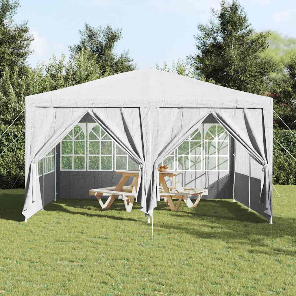 Party Tent Hvid 400 x 400 x 266 cm Polyester og Stål