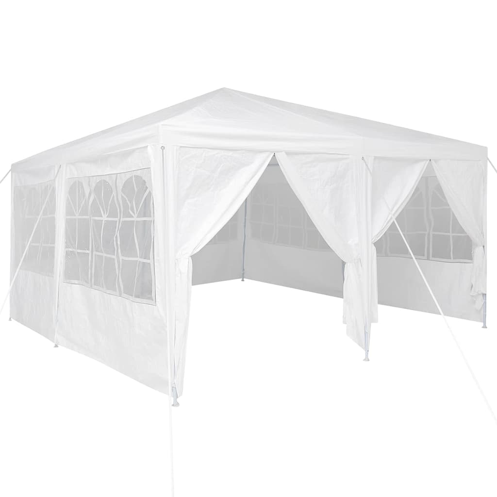 Party Tent Hvid 400 x 400 x 266 cm Polyester og Stål