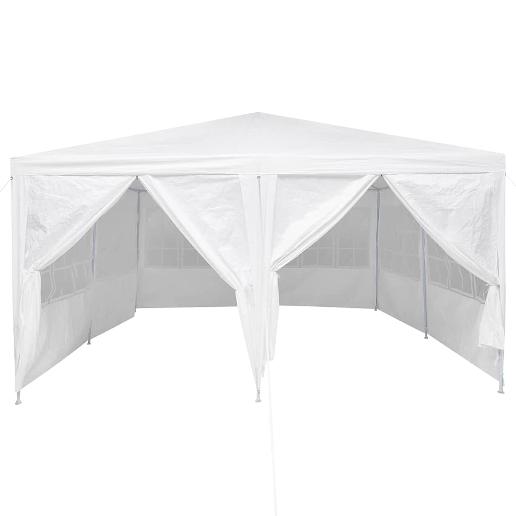Party Tent Hvid 400 x 400 x 266 cm Polyester og Stål