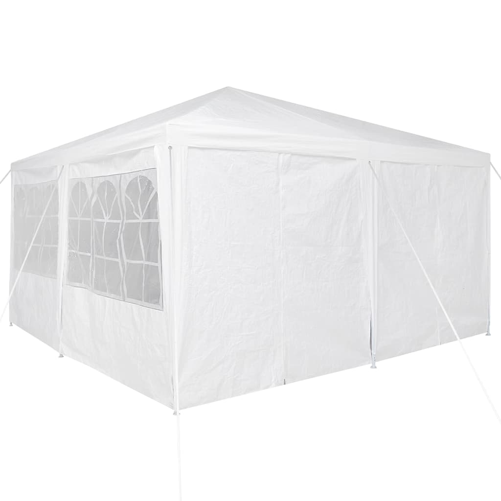 Party Tent Hvid 400 x 400 x 266 cm Polyester og Stål