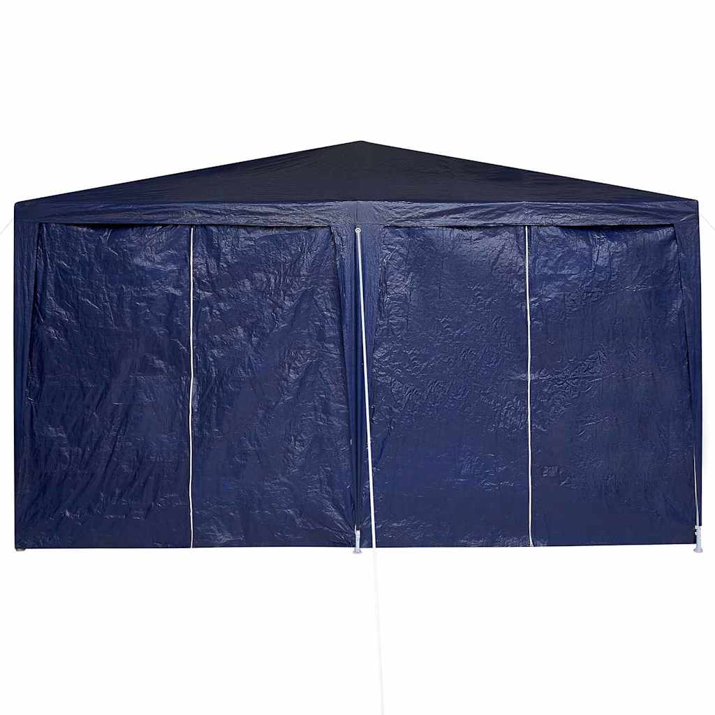 Party Tent Blå og Hvid 400 x 400 x 266 cm Polyester og Stål