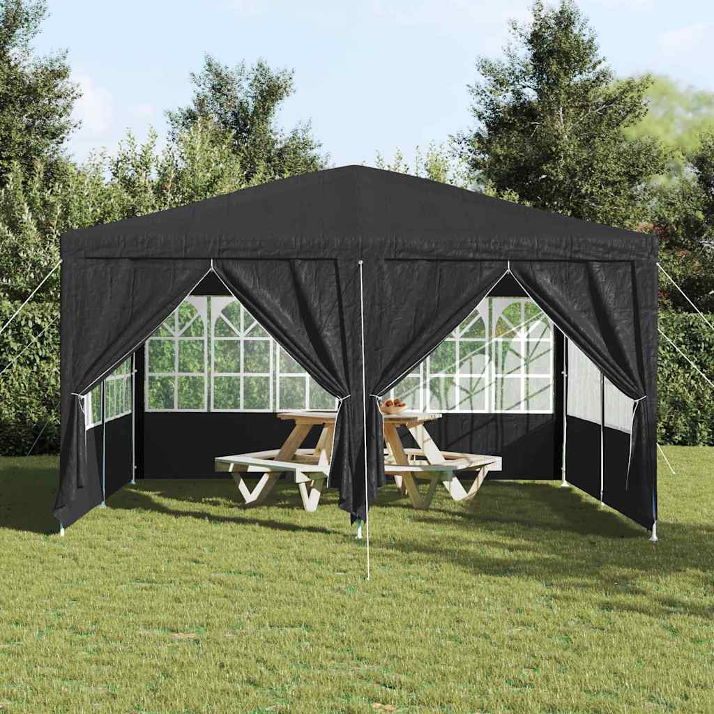 Party Tent Anthracit og hvid 400 x 400 x 266 cm
