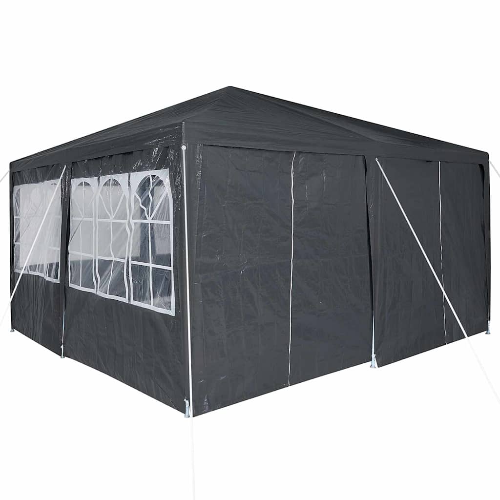 Party Tent Anthracit og hvid 400 x 400 x 266 cm