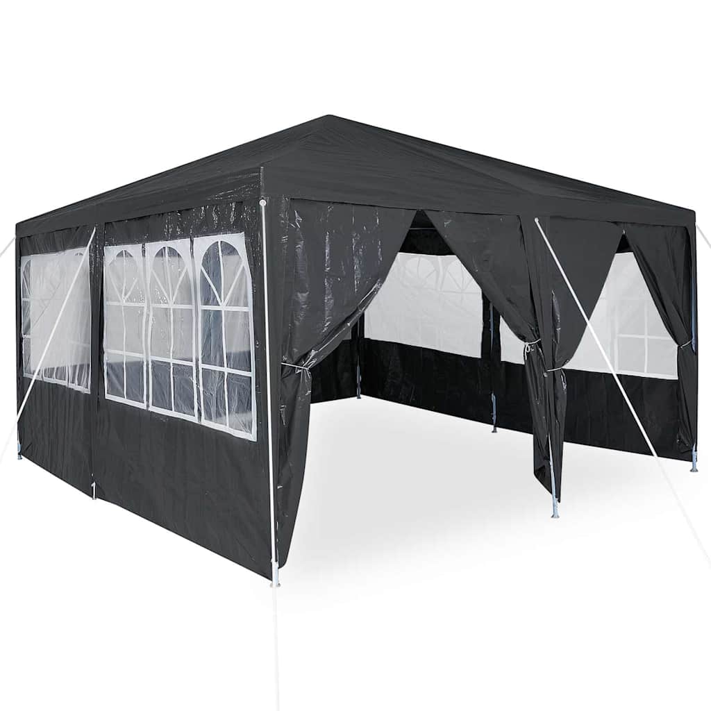 Party Tent Anthracit og hvid 400 x 400 x 266 cm