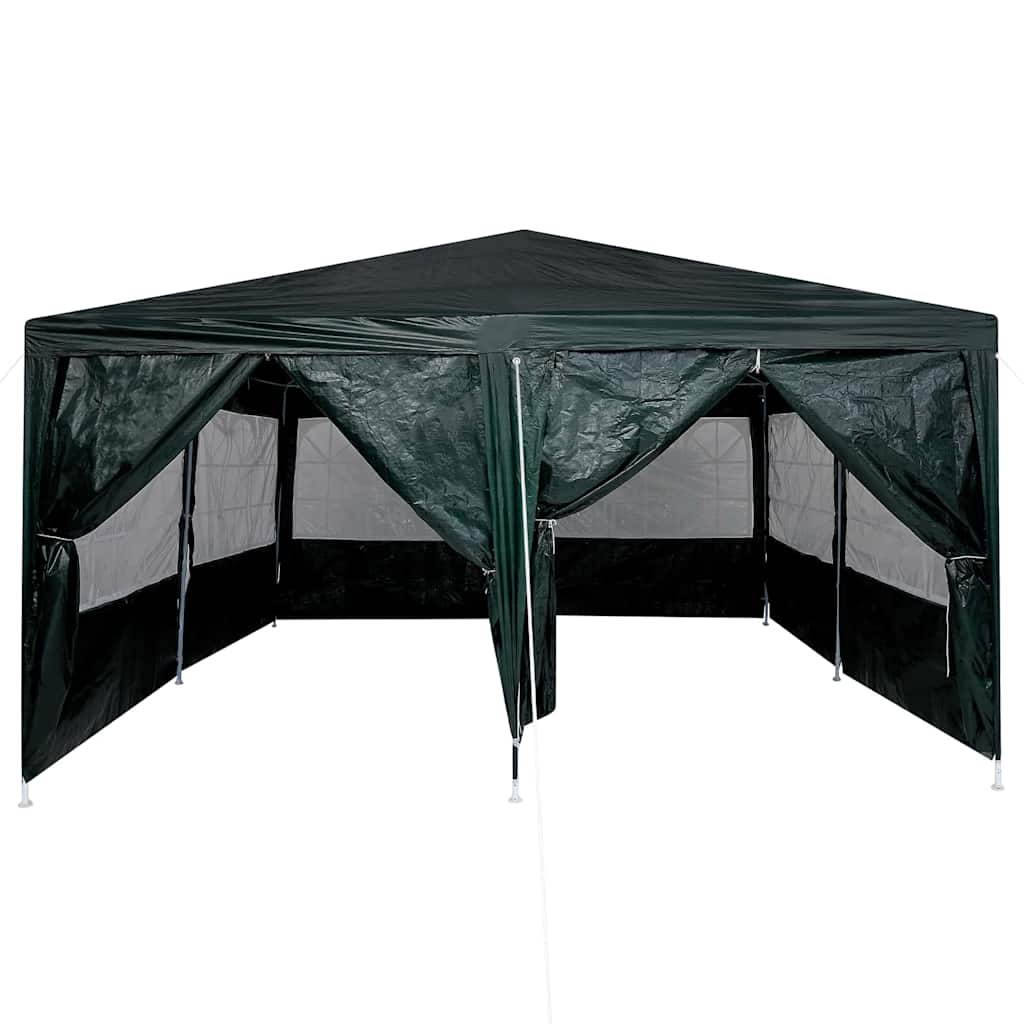 Party Tent Grøn og Hvid 400 x 400 x 266 cm Polyester og Stål
