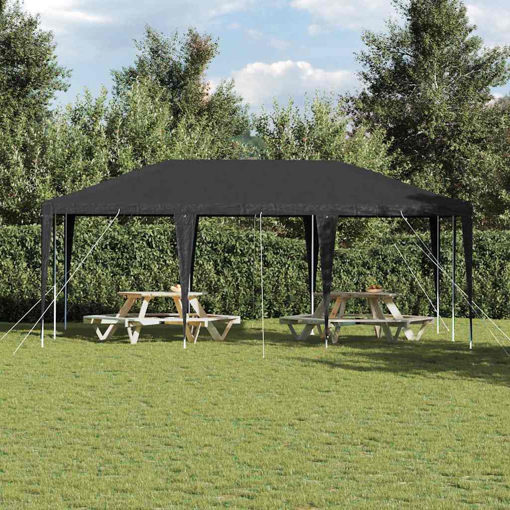 Party Tent Anthracit og hvid 600 x 400 x 266 cm