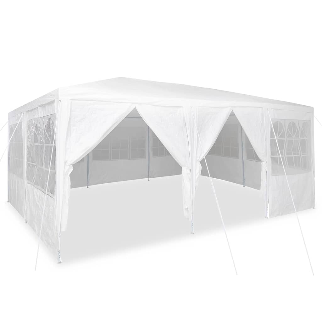 Party Tent Hvid 600 x 400 x 266 cm Polyester og Stål