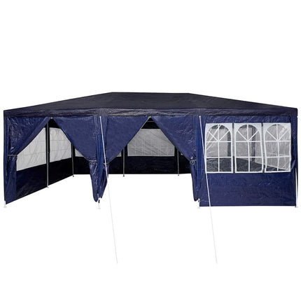 Party Tent 600 x 400 x 266 cm Blå Polyethylen