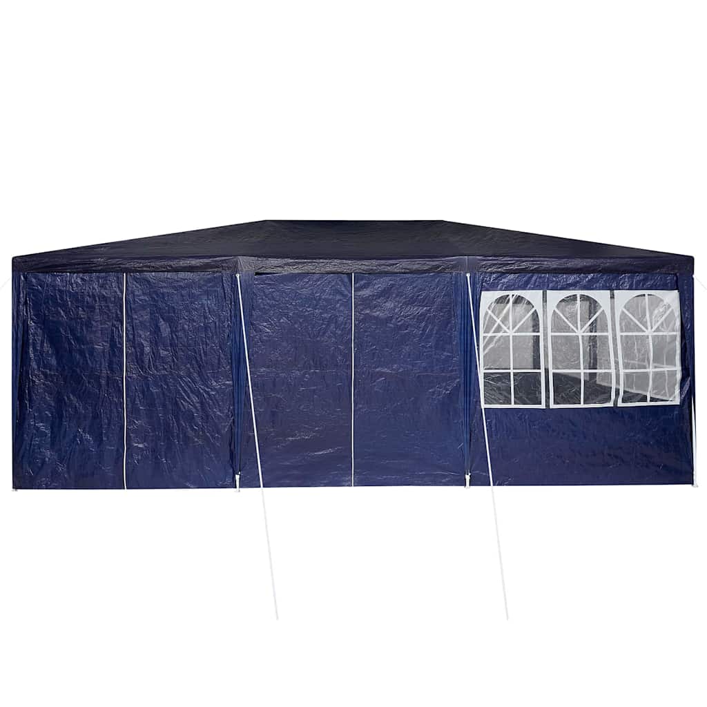 Party Tent Blå og Hvid 600 x 400 x 266 cm Polyester og Stål
