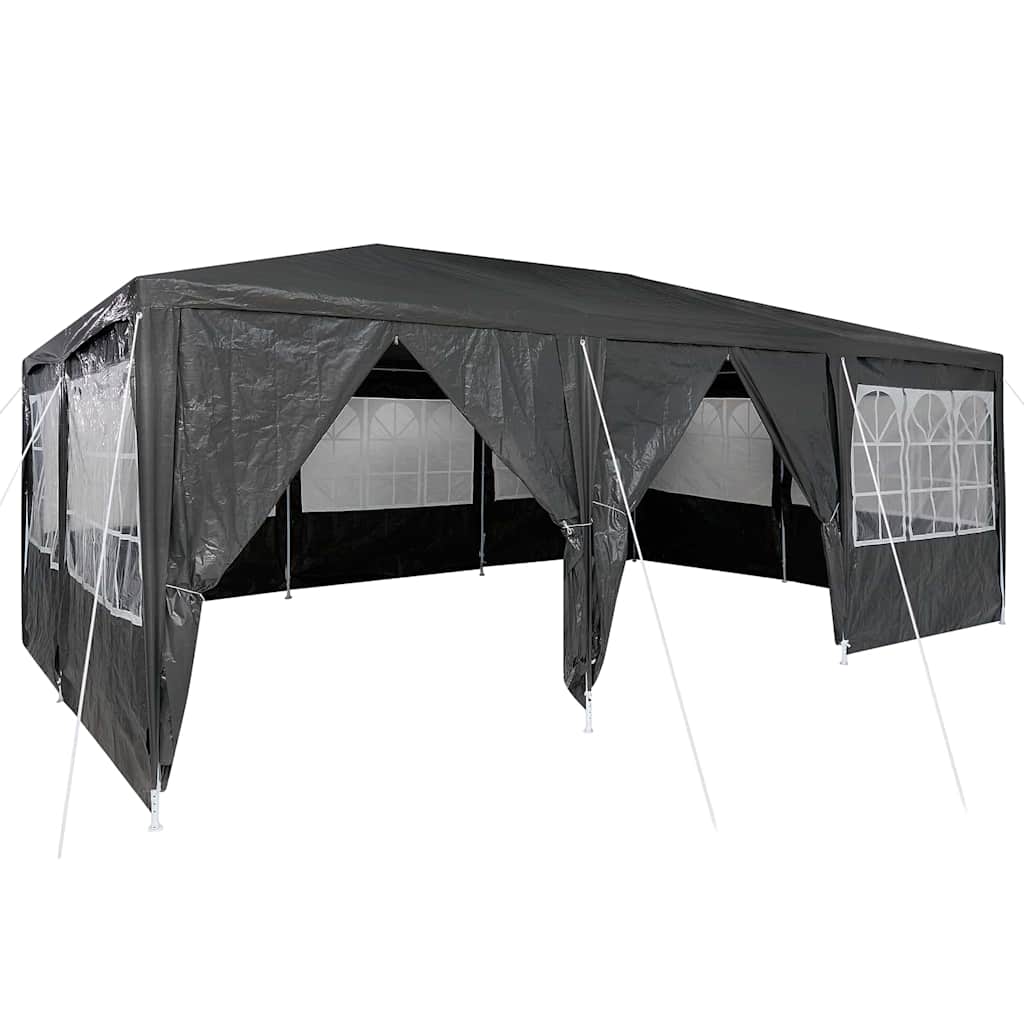Party Tent Anthracit og hvid 600 x 400 x 266 cm