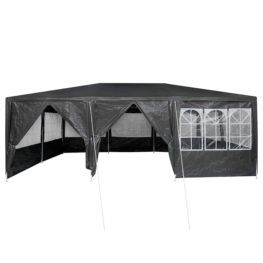 Party Tent Anthracit og hvid 600 x 400 x 266 cm