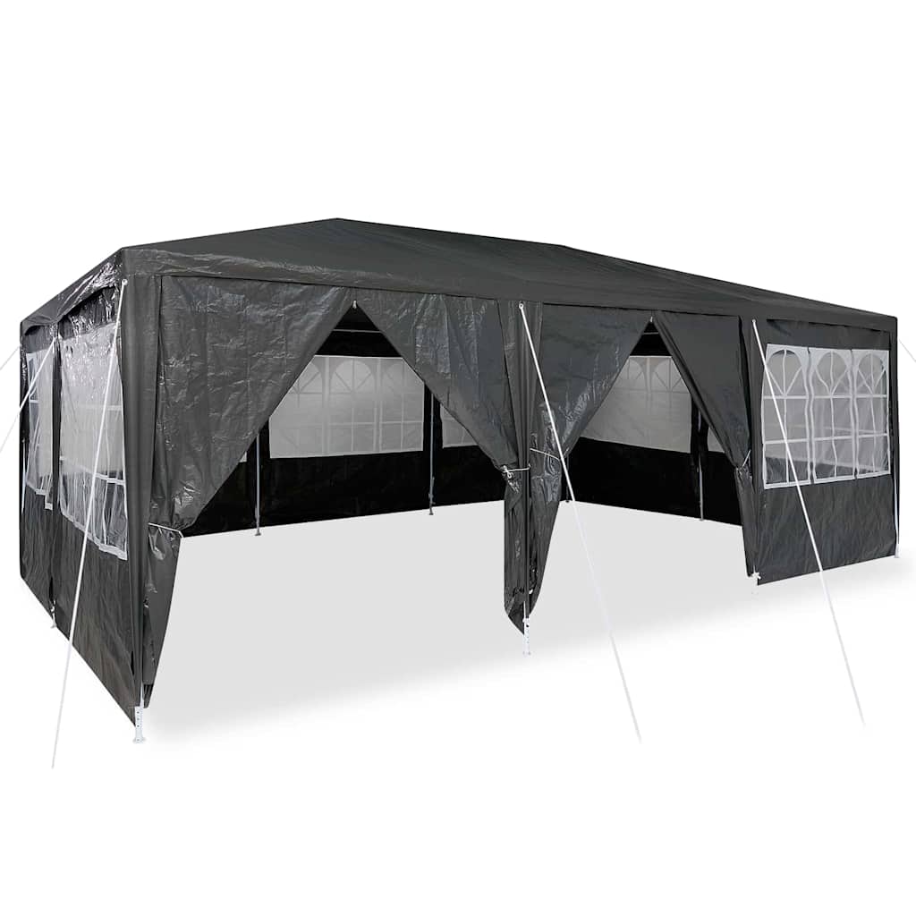 Party Tent Anthracit og hvid 600 x 400 x 266 cm