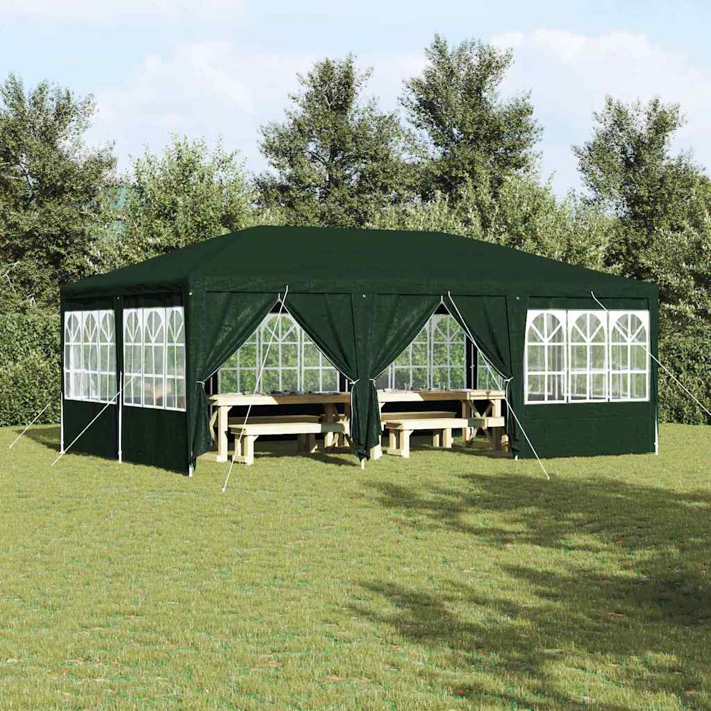 Party Tent Grøn og Hvid 600 x 400 x 266 cm Polyester og Stål