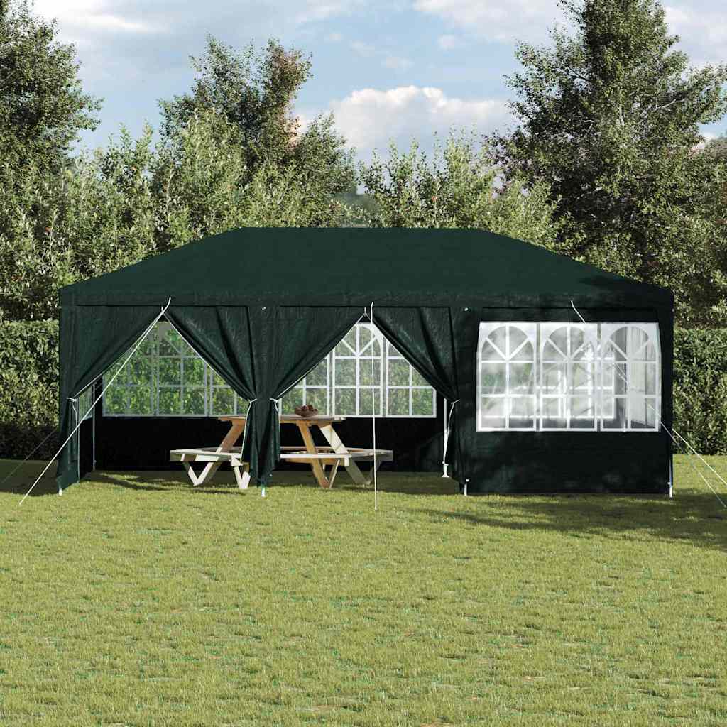 Party Tent Grøn og Hvid 600 x 400 x 266 cm Polyester og Stål
