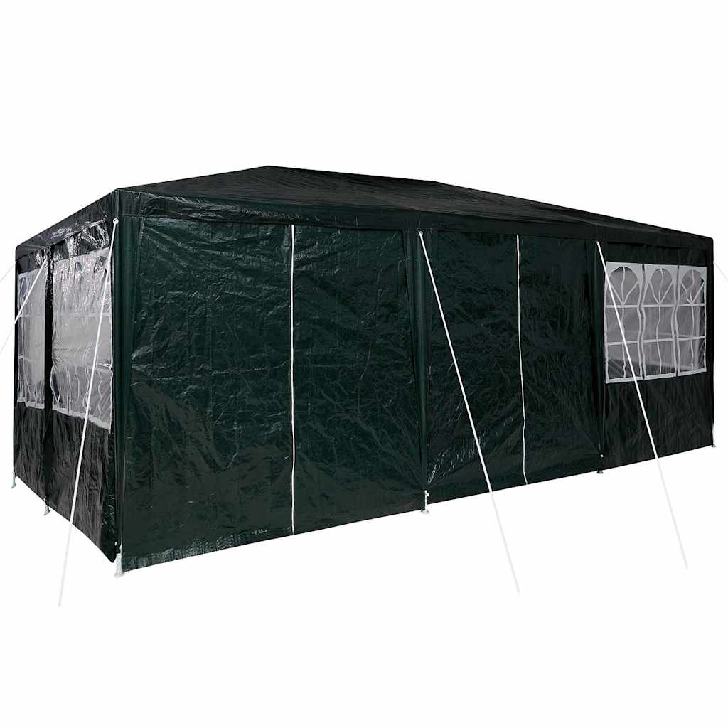 Party Tent Grøn og Hvid 600 x 400 x 266 cm Polyester og Stål
