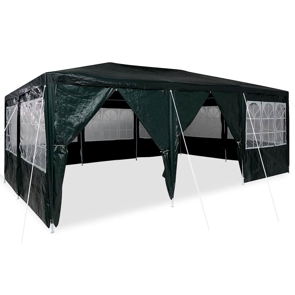 Party Tent Grøn og Hvid 600 x 400 x 266 cm Polyester og Stål