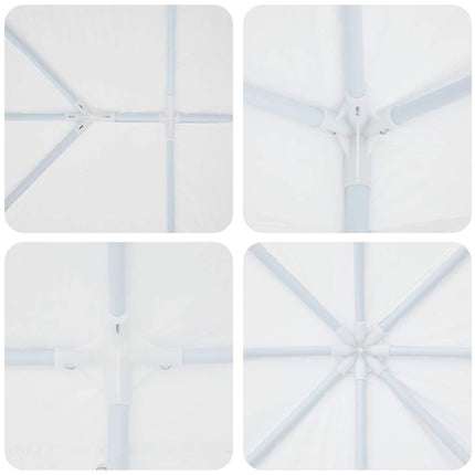 Party Tent Hvid 800 x 400 x 266 cm Polyethylen og stål