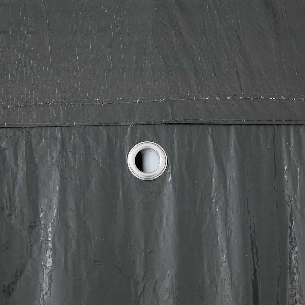 Party Tent Anthracit og hvid 800 x 400 x 266 cm