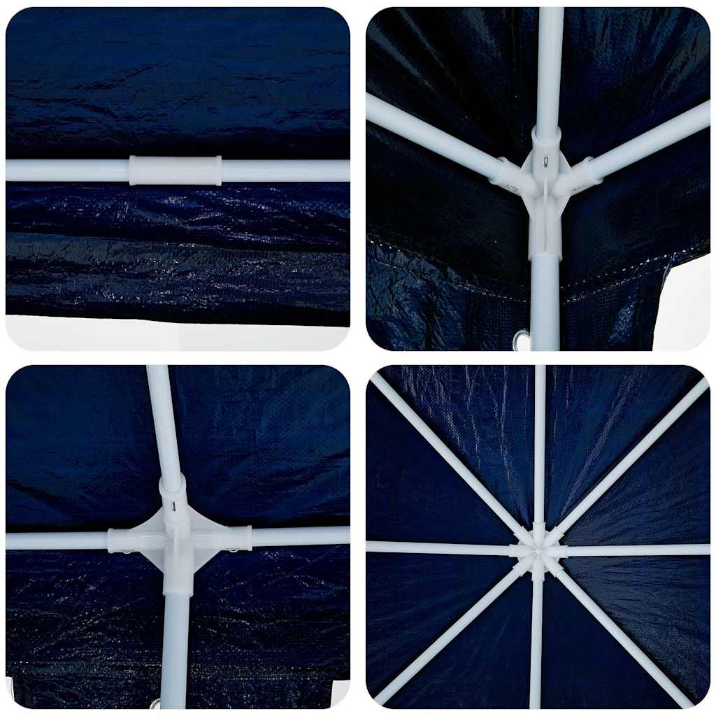 Party Tent Blå og Hvid 800 x 400 x 266 cm Polyester og Stål